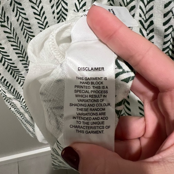 Emerson Fry HIGH NECK SHORT DRESS -
CLIMBING VINES LINEN NEW - Picture 10 of 14